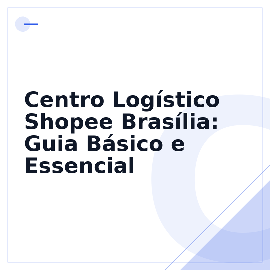 Centro Logístico Shopee Brasília: Guia Básico e Essencial