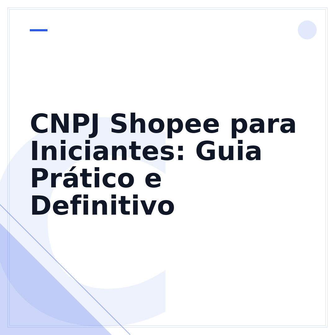 CNPJ Shopee para Iniciantes: Guia Prático e Definitivo
