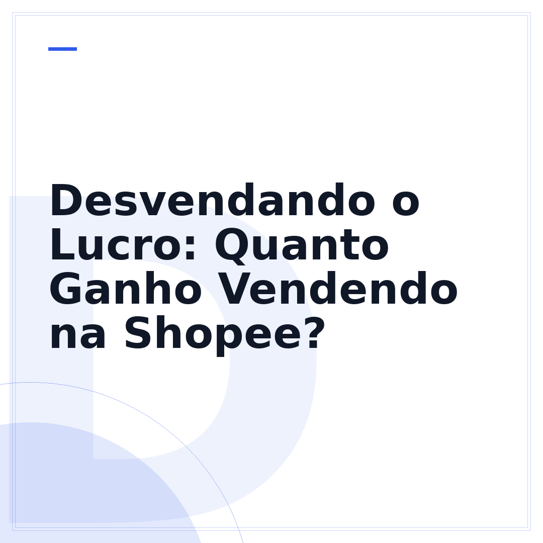 Desvendando o Lucro: Quanto Ganho Vendendo na Shopee?