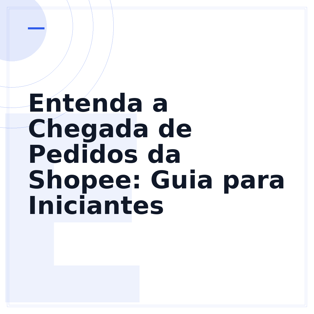 Entenda a Chegada de Pedidos da Shopee: Guia para Iniciantes