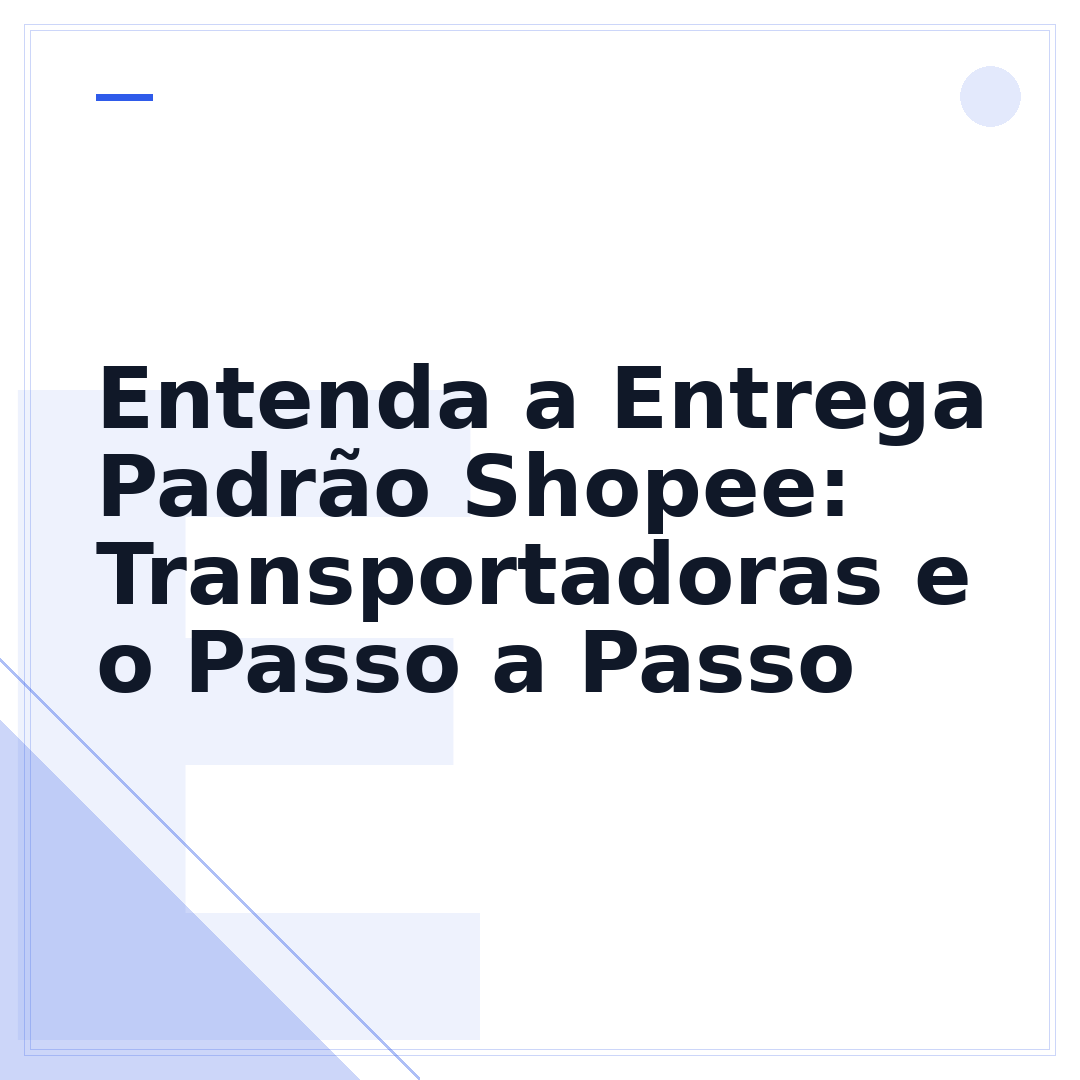 Entenda a Entrega Padrão Shopee: Transportadoras e o Passo a Passo