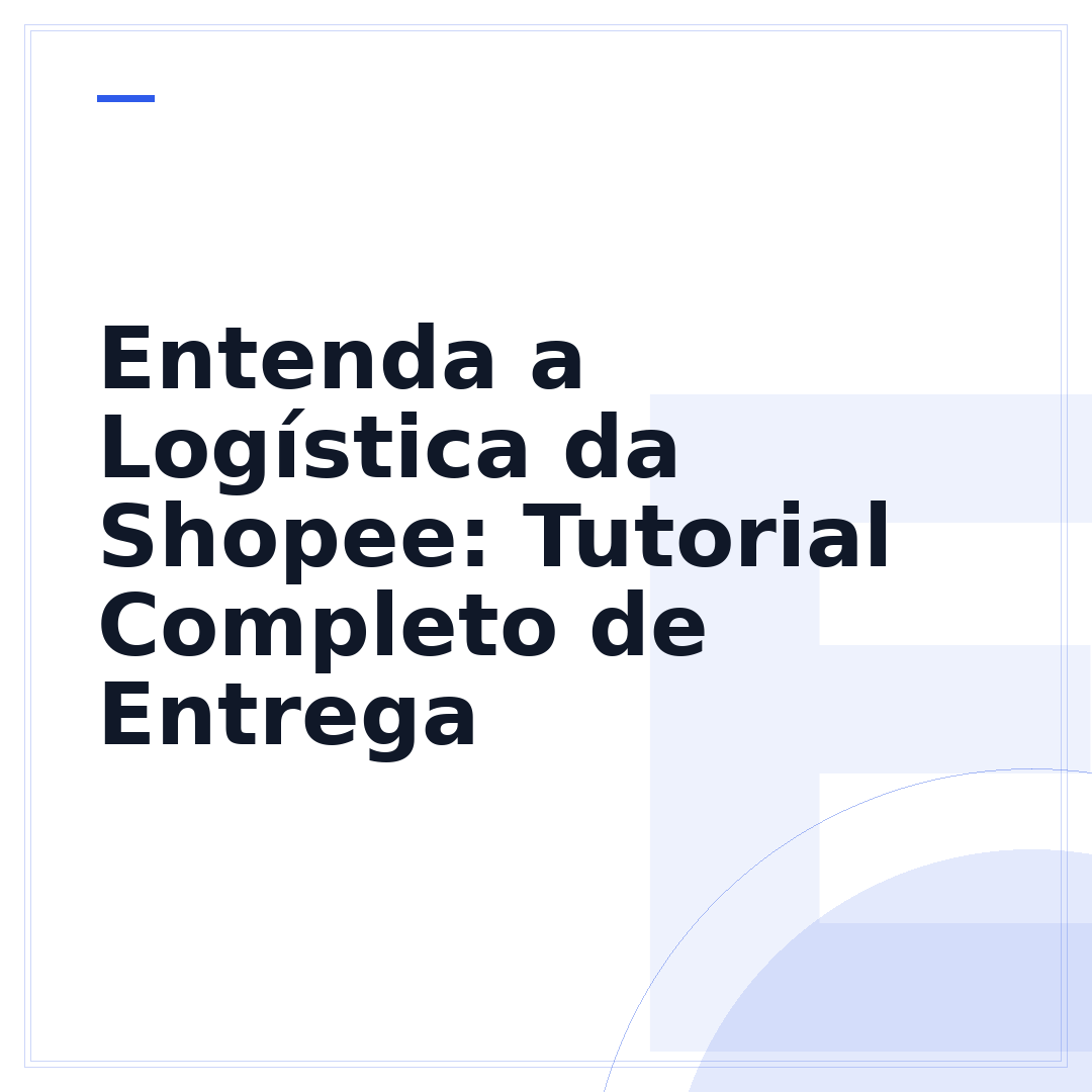 Entenda a Logística da Shopee: Tutorial Completo de Entrega
