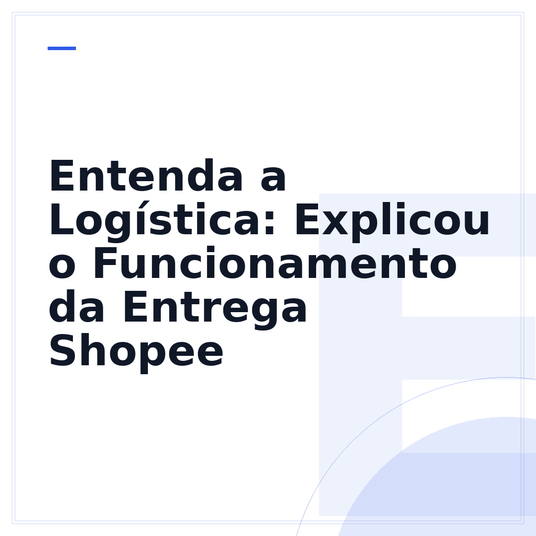 Entenda a Logística: Explicou o Funcionamento da Entrega Shopee