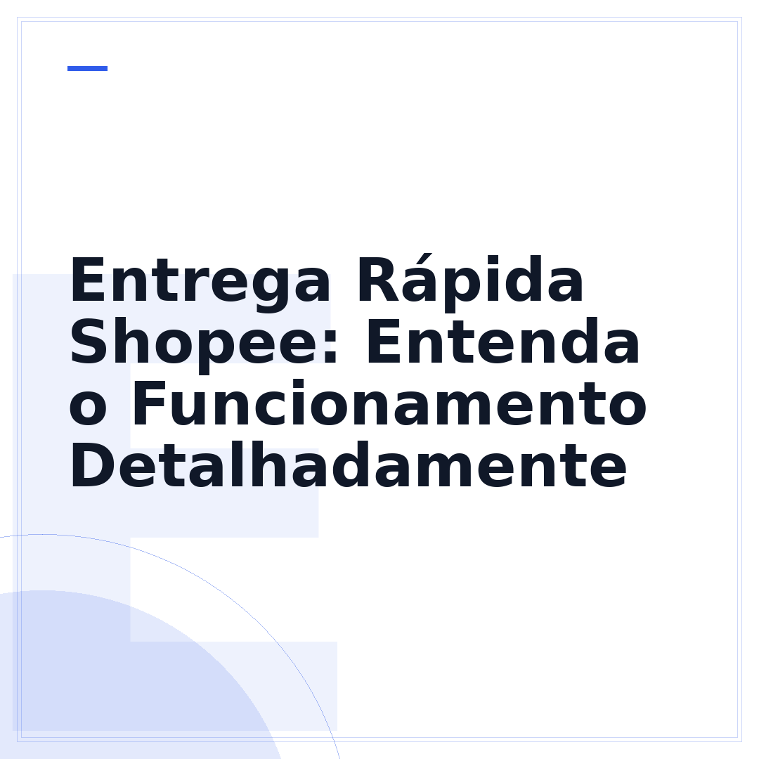 Entrega Rápida Shopee: Entenda o Funcionamento Detalhadamente