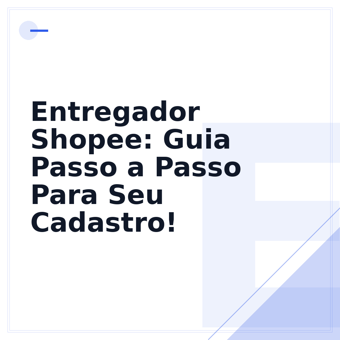 Entregador Shopee: Guia Passo a Passo Para Seu Cadastro!