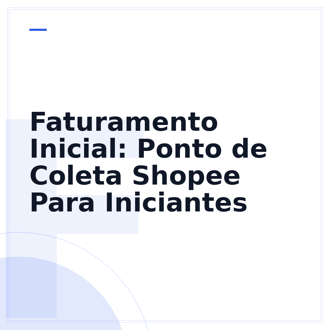 Faturamento Inicial: Ponto de Coleta Shopee Para Iniciantes
