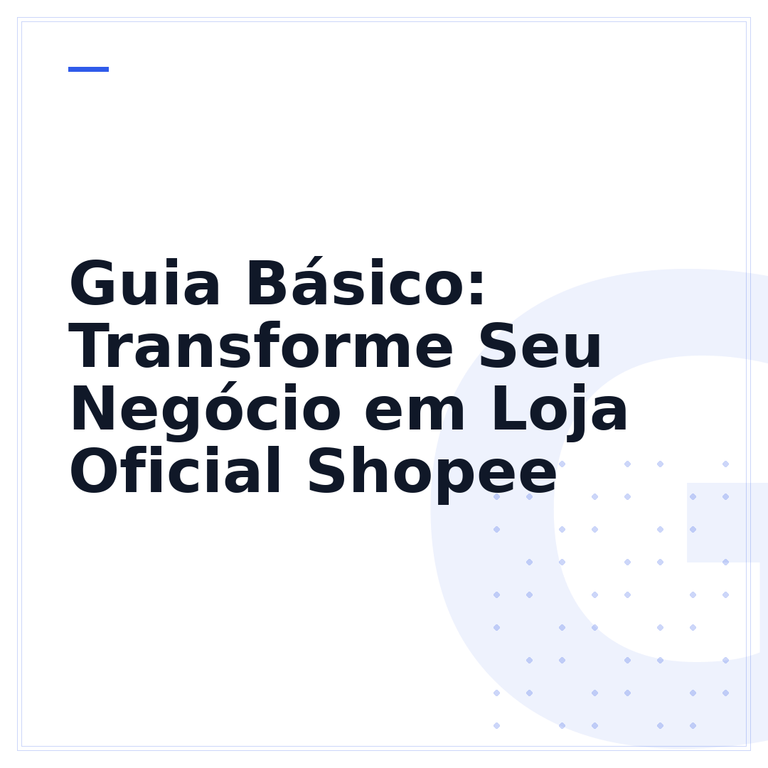 Guia Básico: Transforme Seu Negócio em Loja Oficial Shopee