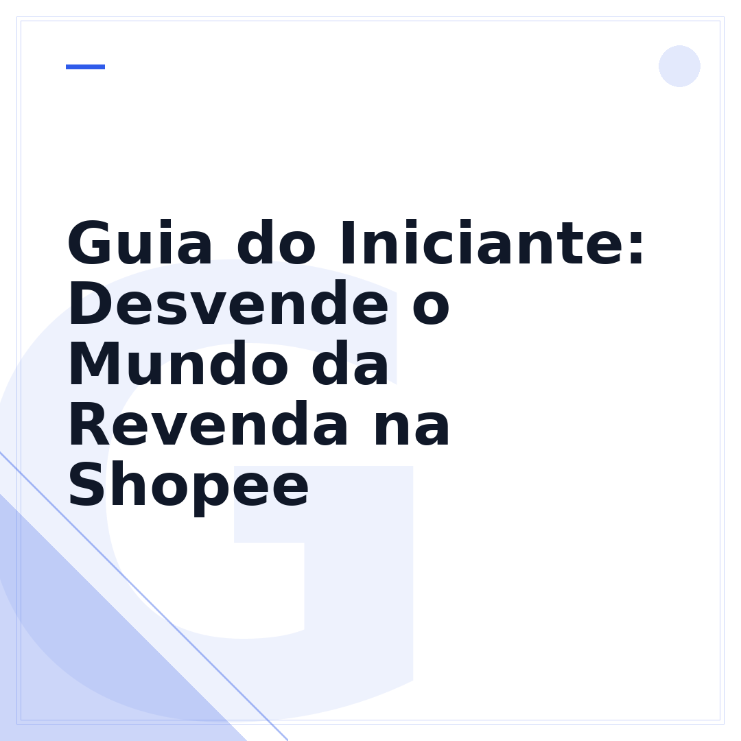 Guia do Iniciante: Desvende o Mundo da Revenda na Shopee