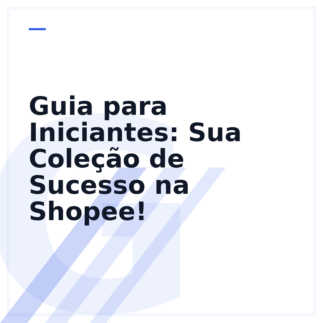 Guia para Iniciantes: Sua Coleção de Sucesso na Shopee!