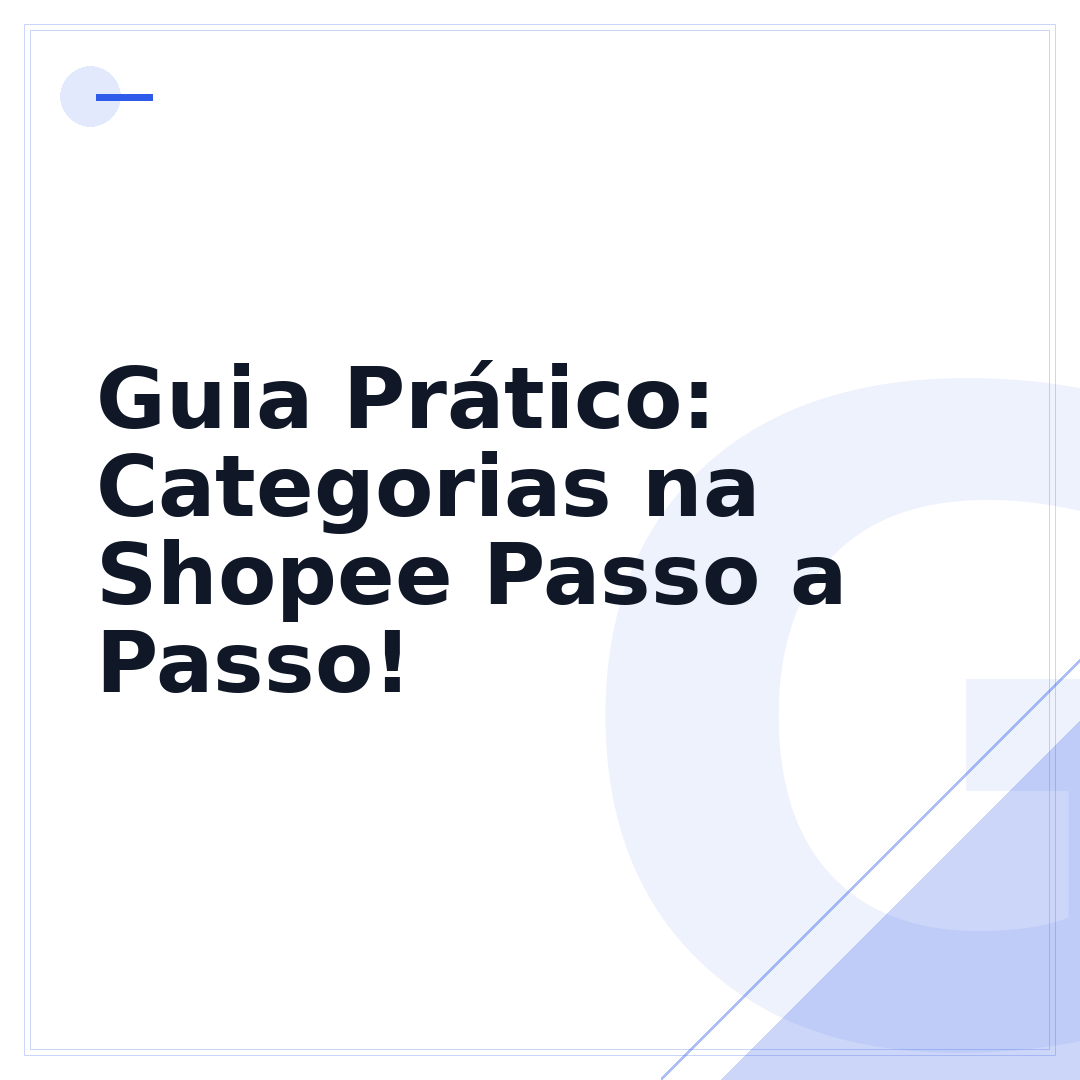 Guia Prático: Categorias na Shopee Passo a Passo!