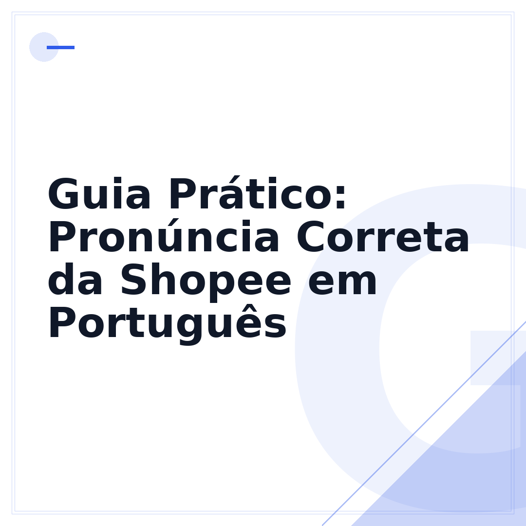 Guia Prático: Pronúncia Correta da Shopee em Português