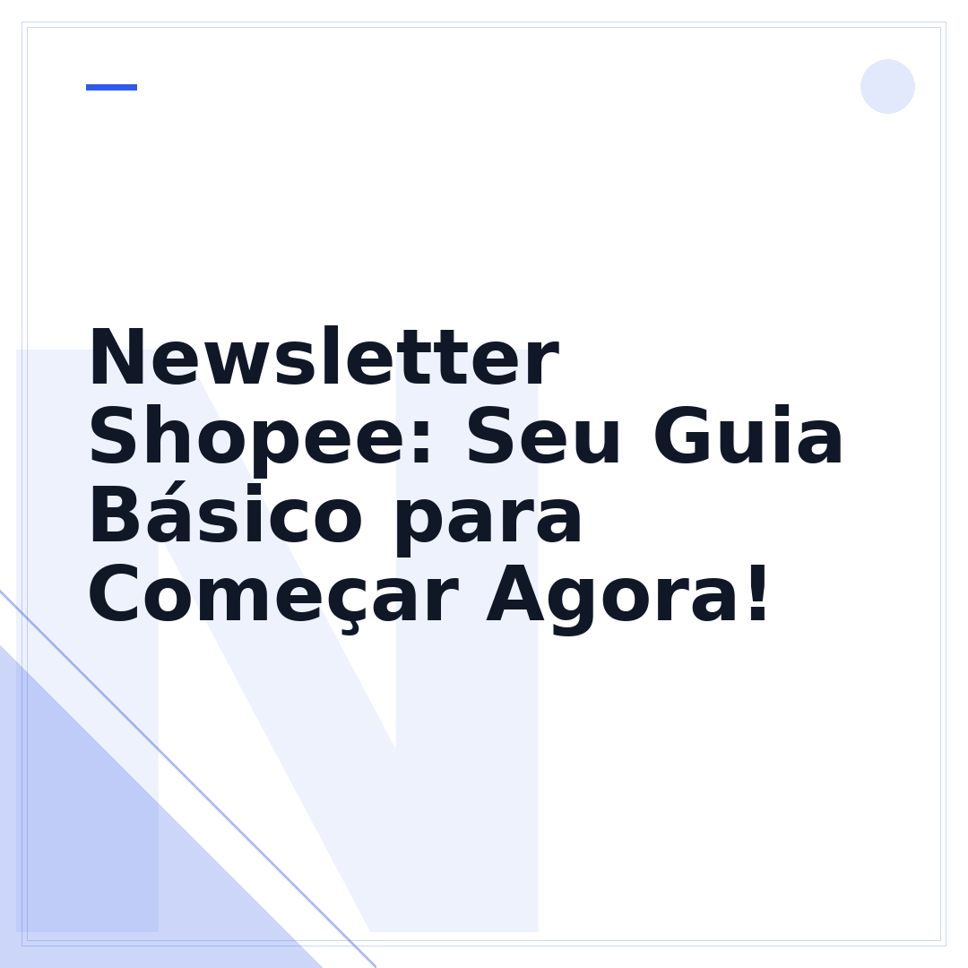 Newsletter Shopee: Seu Guia Básico para Começar Agora!