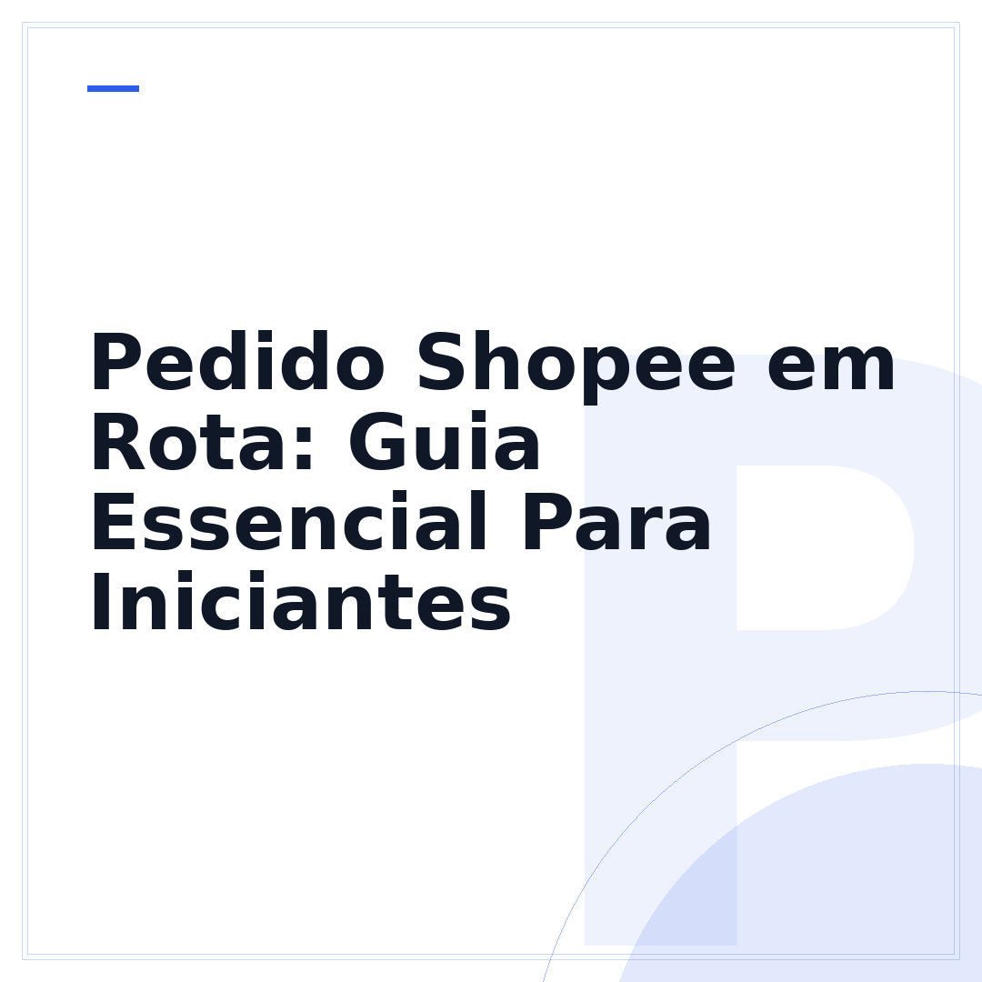 Pedido Shopee em Rota: Guia Essencial Para Iniciantes