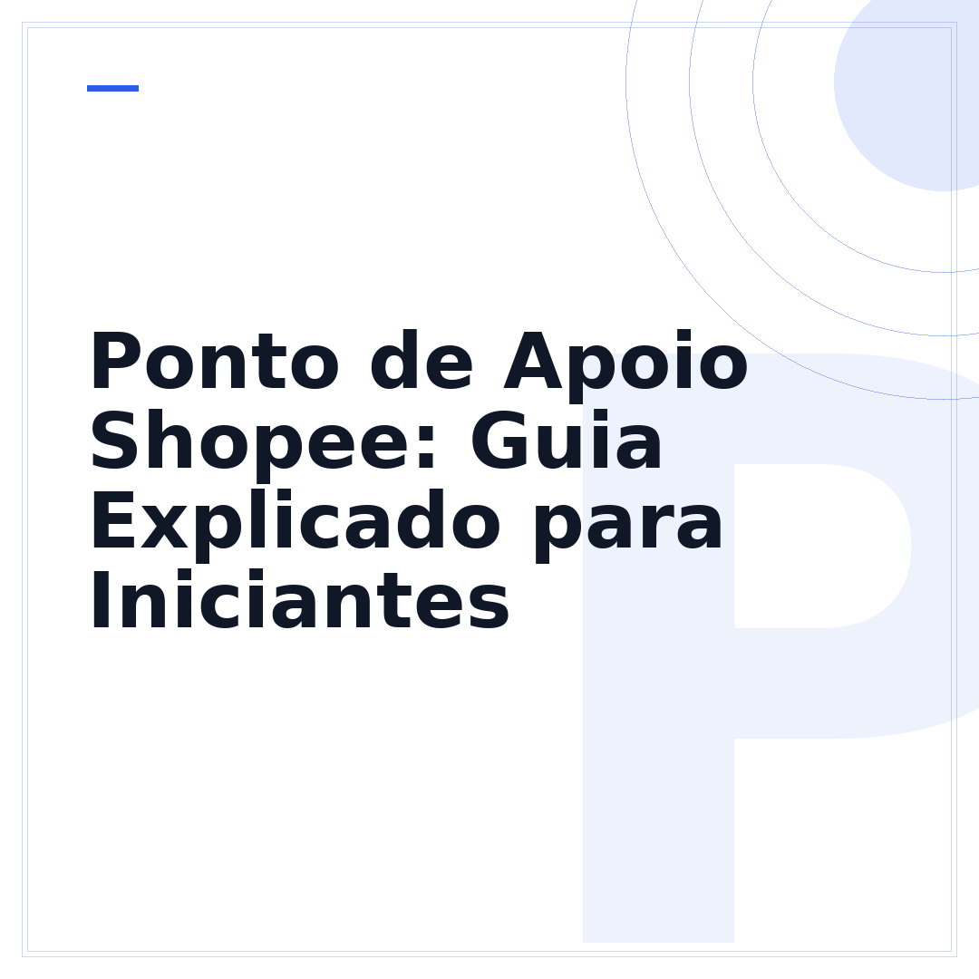 Ponto de Apoio Shopee: Guia Explicado para Iniciantes