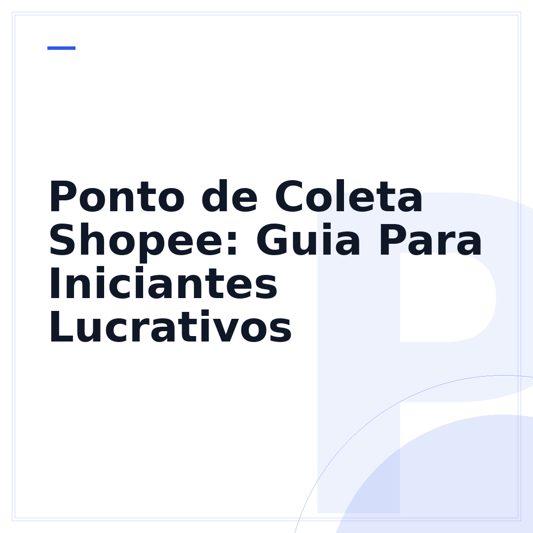 Ponto de Coleta Shopee: Guia Para Iniciantes Lucrativos