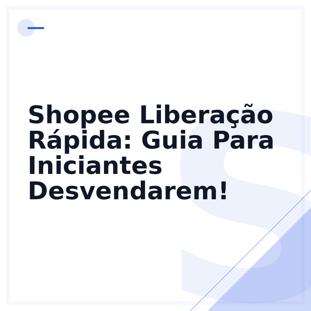 Shopee Liberação Rápida: Guia Para Iniciantes Desvendarem!