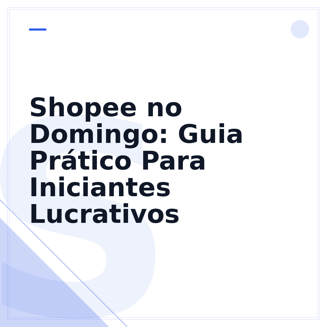 Shopee no Domingo: Guia Prático Para Iniciantes Lucrativos