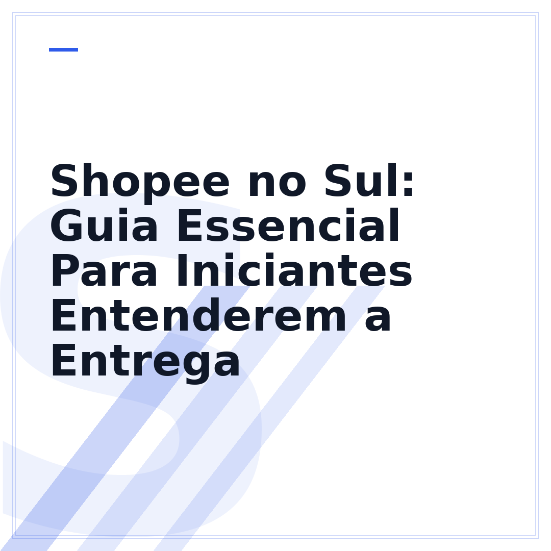 Shopee no Sul: Guia Essencial Para Iniciantes Entenderem a Entrega