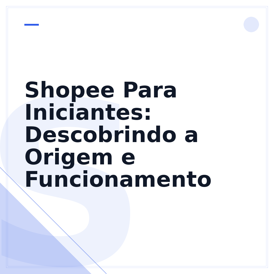 Shopee Para Iniciantes: Descobrindo a Origem e Funcionamento