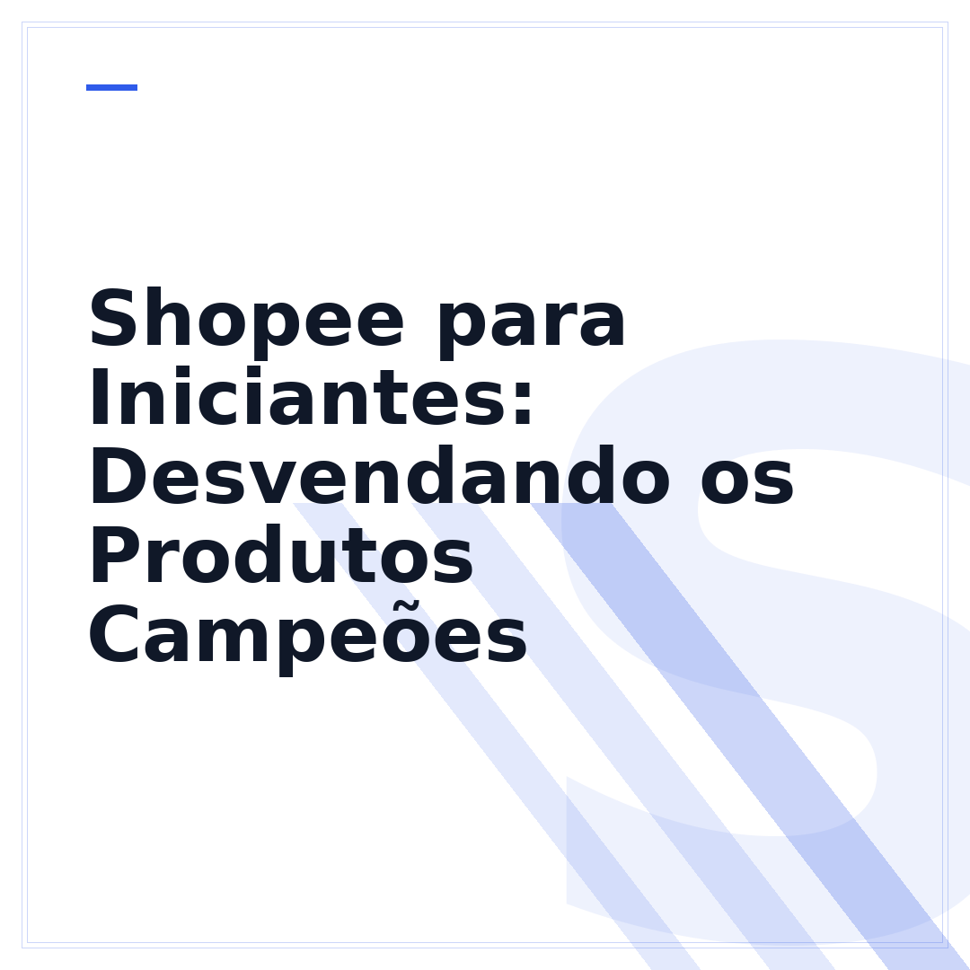 Shopee para Iniciantes: Desvendando os Produtos Campeões