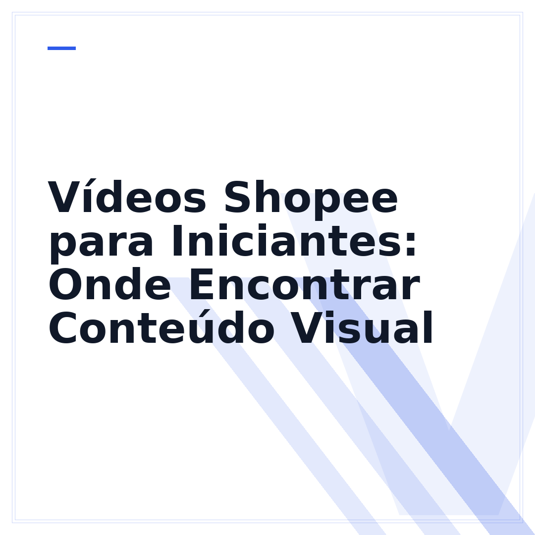 Vídeos Shopee para Iniciantes: Onde Encontrar Conteúdo Visual